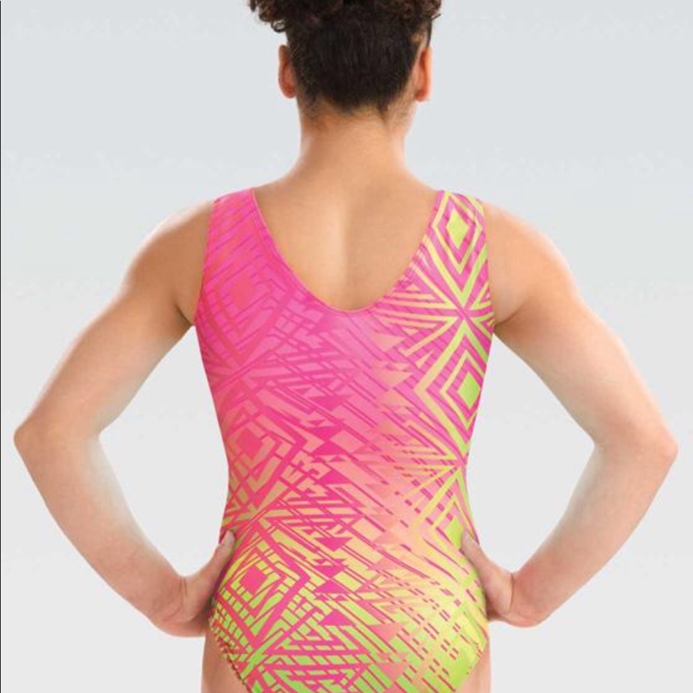 GK ELITE x LAURIE HERNANDEZ Aztec Party Leotard - Picture 2 of 8